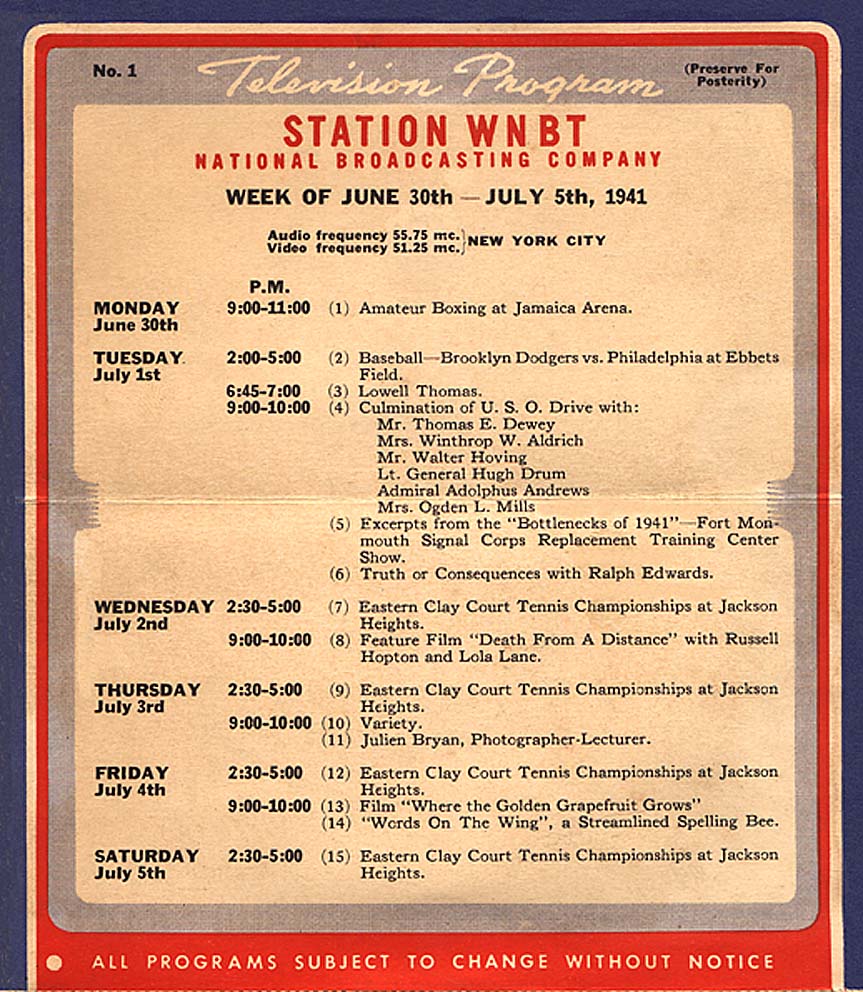 /1941_June_30_WNBT_Program